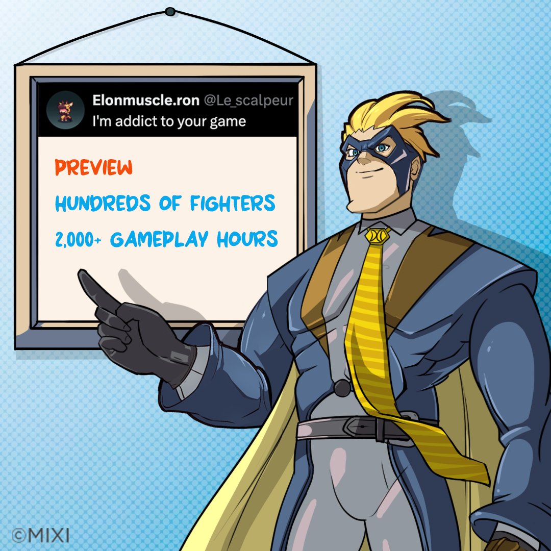 PlayFightLeague's tweet photo. During our 3-day game preview, hundreds of players joined in, racking up more than 2,000 hours of gameplay during early access! 🔥

We’re so glad to see how much fun you had exploring the game, with many of you calling it addictive. 😎 

Your valuable feedback means a lot to us and helps make the game even better! ❤️ Can’t wait for more of you to jump in and play!