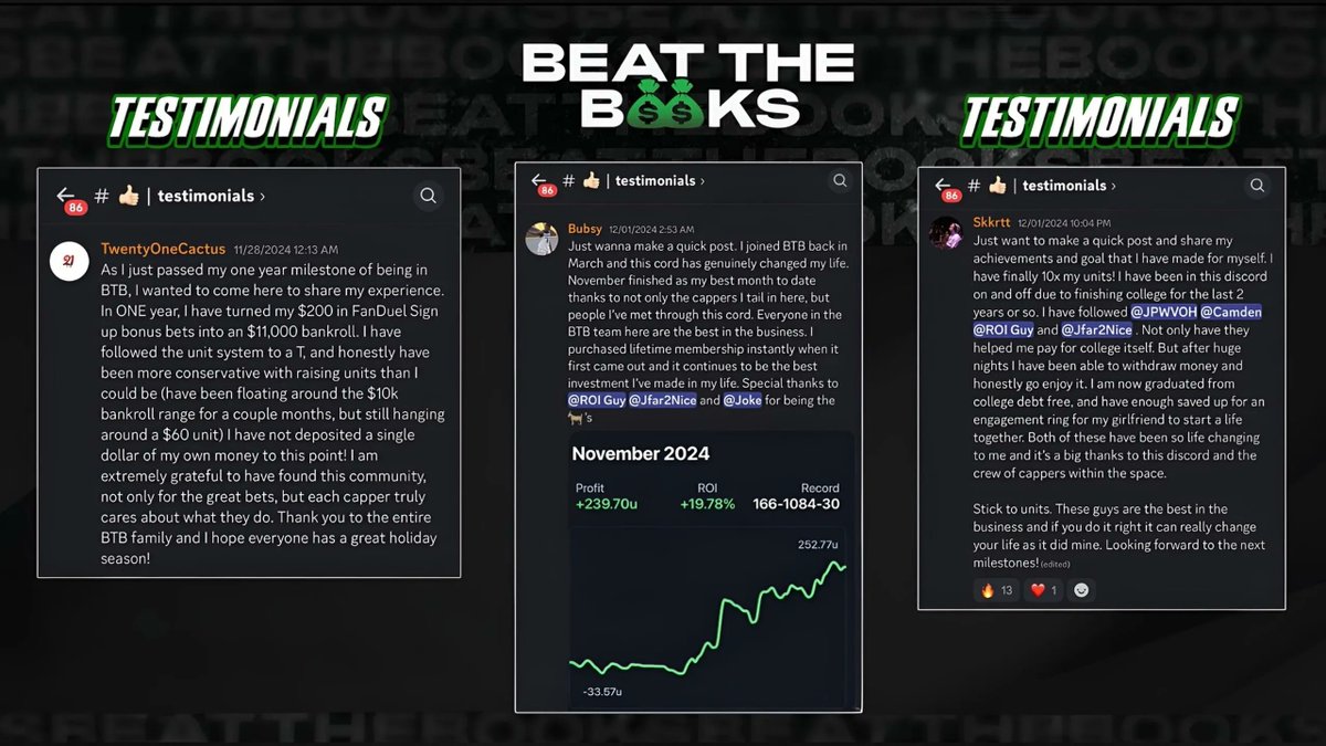 WhatMikeDoes412's tweet photo. Sharpen Your Sports Betting Edge
If you’re looking to take your sports betting to the next level, this is the way to do it. Gain access to daily slips and insights from 10 world-class Sports consultants today!

https://t.co/tEA9wfBewL https://t.co/RyPKRx4s6i