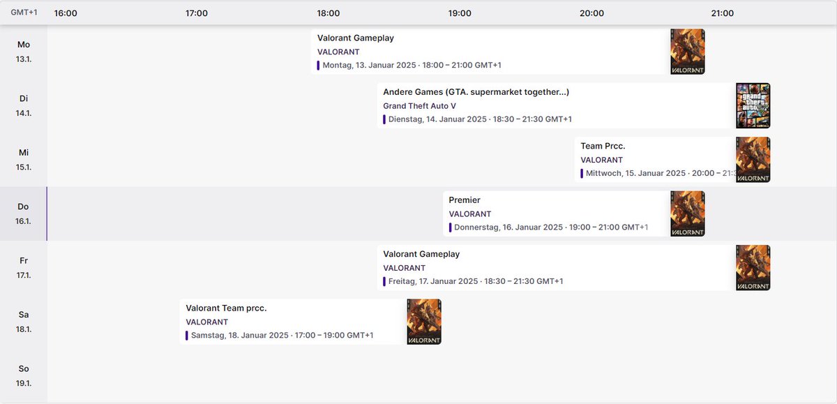 Das ist der Stream plan für den Rest der Woche.
Schaltet gerne ein 😏
twitch.tv/reeqz08