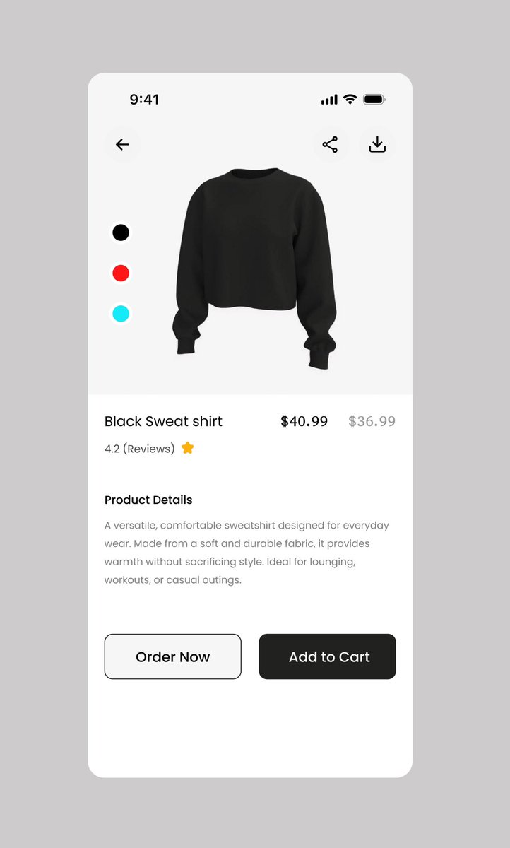 AfolabiDewale's tweet image. An e-commerce app designed by me!
What’s your thought ?😀