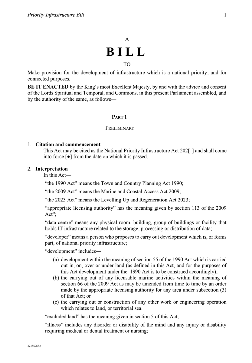 pursuitofprog's tweet image. 0.1% Growth.
We shouldn't accept this.
Today, we're releasing the LFG Bill.
The Bill by-passes the blockers in planning and fast-tracks the building of Nuclear Power Stations, Overhead Cables and Data Centres.
Join LFG and help us make growth legal again🧵👇