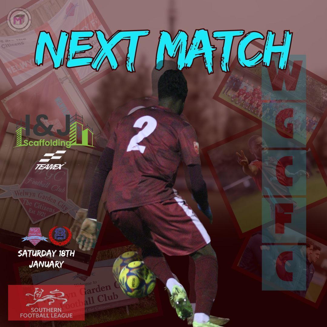 🏡| BACK AT HOME

We are back at home this weekend as we welcome @thamunitedfc to Herns Way!

🆚<a href="/ThameUnitedFC/">Thame United FC</a>
🗓️18/01/25
⏱️3pm K/O
🏟️Herns Way
📍Welwyn Garden City, AL7 1TA
🎟️£10 Adults, £5 Concessions, £3 12-18, u12 Free

#CITIZENS