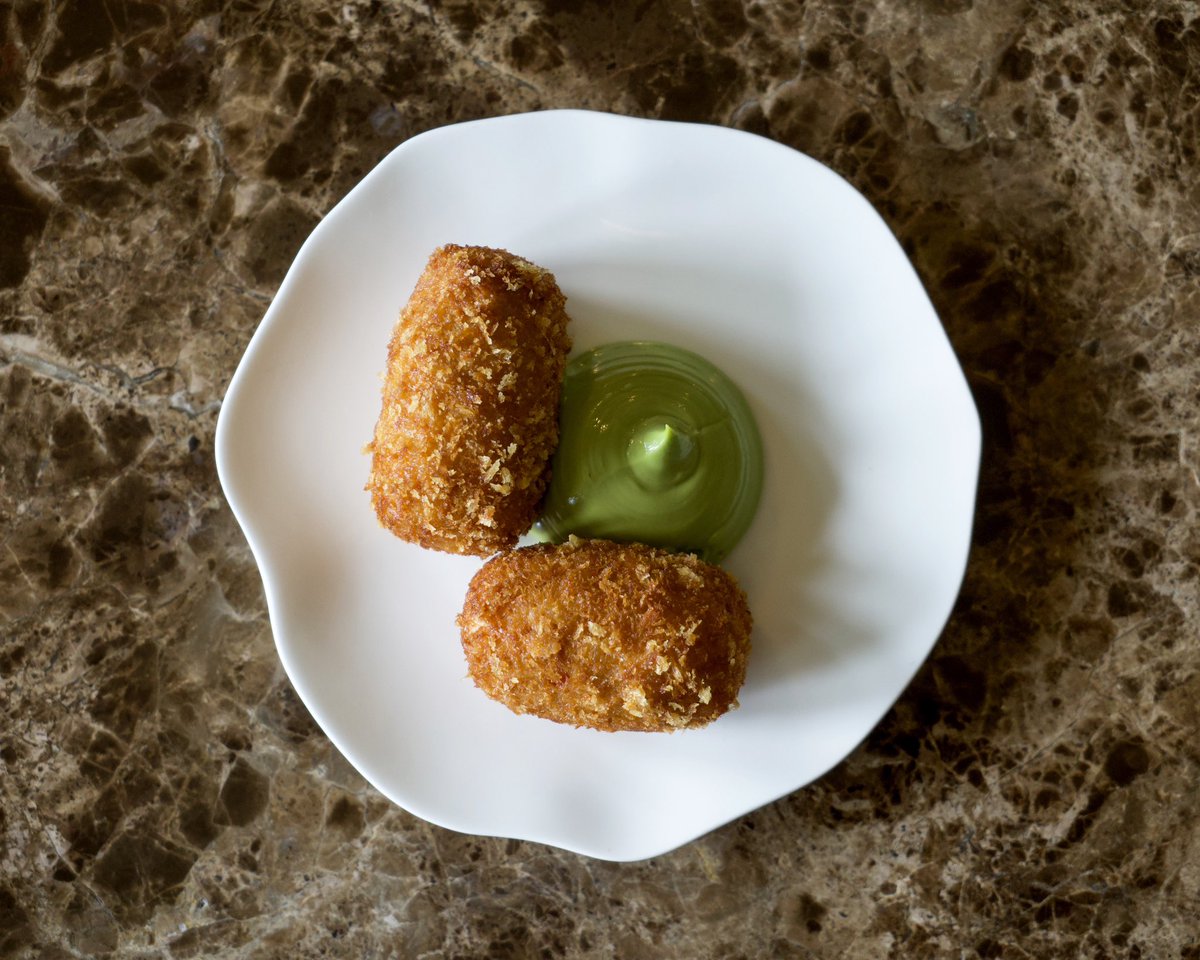 Salt Cod and N’duja Croquettes.

A light yet satisfying bite featured on our light lunch menu. 

#tichwellmanor #artofplating #aarosette  #foodinseason #seaonsalmenu