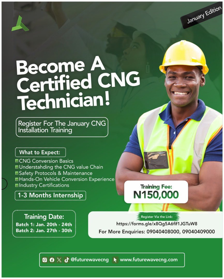 futurewavecng's tweet image. 🤩Don’t wait any longer. 

 ✅Register  today to secure your spot.
.
.
.
.
#cng #cngtechnology #sustainability #cleanenergy #ecofriendly