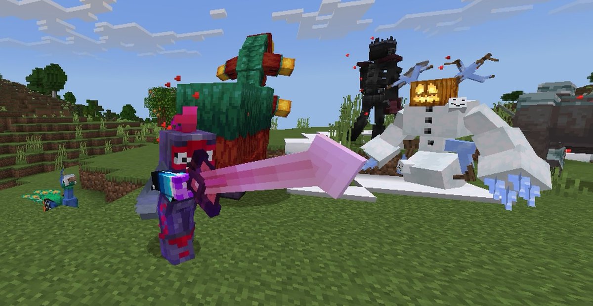 R_1001101101's tweet photo. 赤チーム戦闘準備完了！
これより侵攻を始める!!
 #Minecraft
#マインクラフト https://t.co/Jg8ESmB5h2