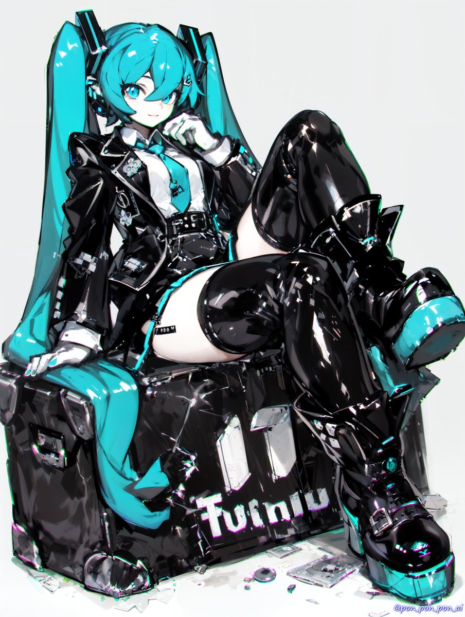 pon_pon_pon_ai's tweet photo. ＃初音ミク 🎵🖤💙 https://t.co/P6oAvmcRjt