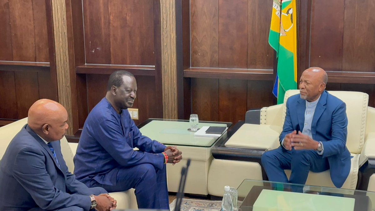 Dr Nangolo Mbumba (@drnangolombumba) on Twitter photo I thank my Dear Brother, former Prime Minister of Kenya, <a href="/RailaOdinga/">Raila Odinga</a> , who is vying for the position of African Union Commission (AUC) Chairperson. We both agree on the vision of a united and integrated Africa, with peace as crucial for infrastructure development to connect I thank my Dear Brother, former Prime Minister of Kenya, <a href="/RailaOdinga/">Raila Odinga</a> , who is vying for the position of African Union Commission (AUC) Chairperson. We both agree on the vision of a united and integrated Africa, with peace as crucial for infrastructure development to connect