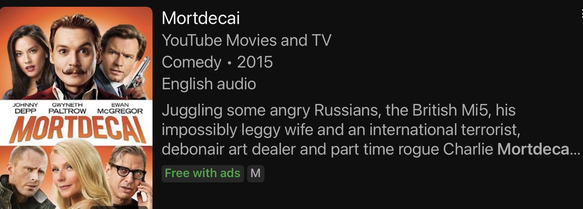 Sonia_Rose1's tweet photo. Noticed the funny movie #Mortdecai now on YT Johnny is a natural comic lots of laughs throughout the film
#JohnnyDepp https://t.co/K5g9yIKTZj