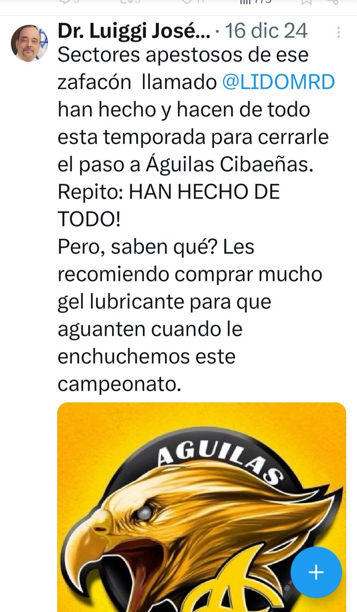Manuelgp021's tweet photo. @LuiggiSDE la liga llegó a comprar el lubricante? https://t.co/p3BgAAErnZ
