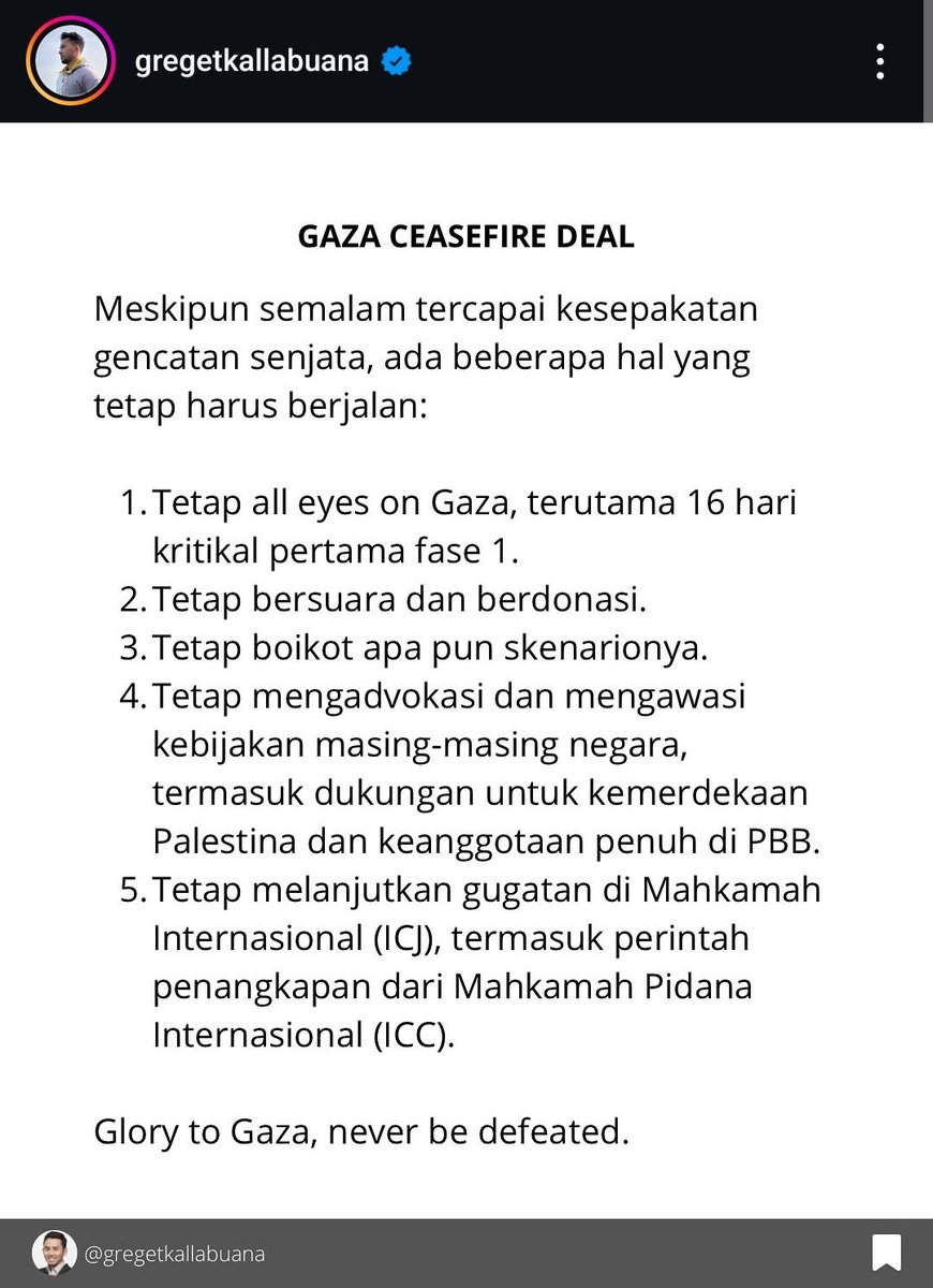 vyramari's tweet photo. @tanyarlfes Btw, BELUM gencatan senjata yaa.. Masih baru hari Minggu nanti dilakukan gencatan senjatanya. Itupun masih fase 1, yaitu gencatan senjata sementara selama 16 hari. Setelah 16 hari, baru ada pembahasan lagi ttg fase ke-2, gencatan senjata permanen. Yang BELUM pasti.
TETAP BOIKOT! https://t.co/aZ3mn38SFf