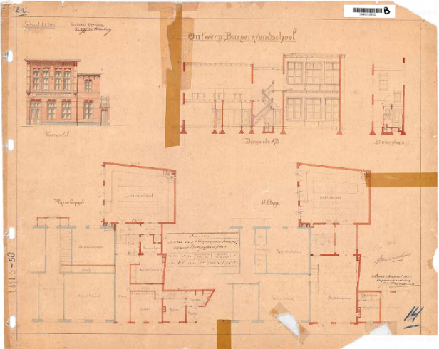 In een bijzondere collectie vol tekeningen van de Gemeente #Hoorn troffen we helaas veel tekeningen aan met #plakband. 
Evengoed bevat de collectie de meest prachtige exemplaren, bijvoorbeeld die van de Burgeravondschool.  #collectievissen