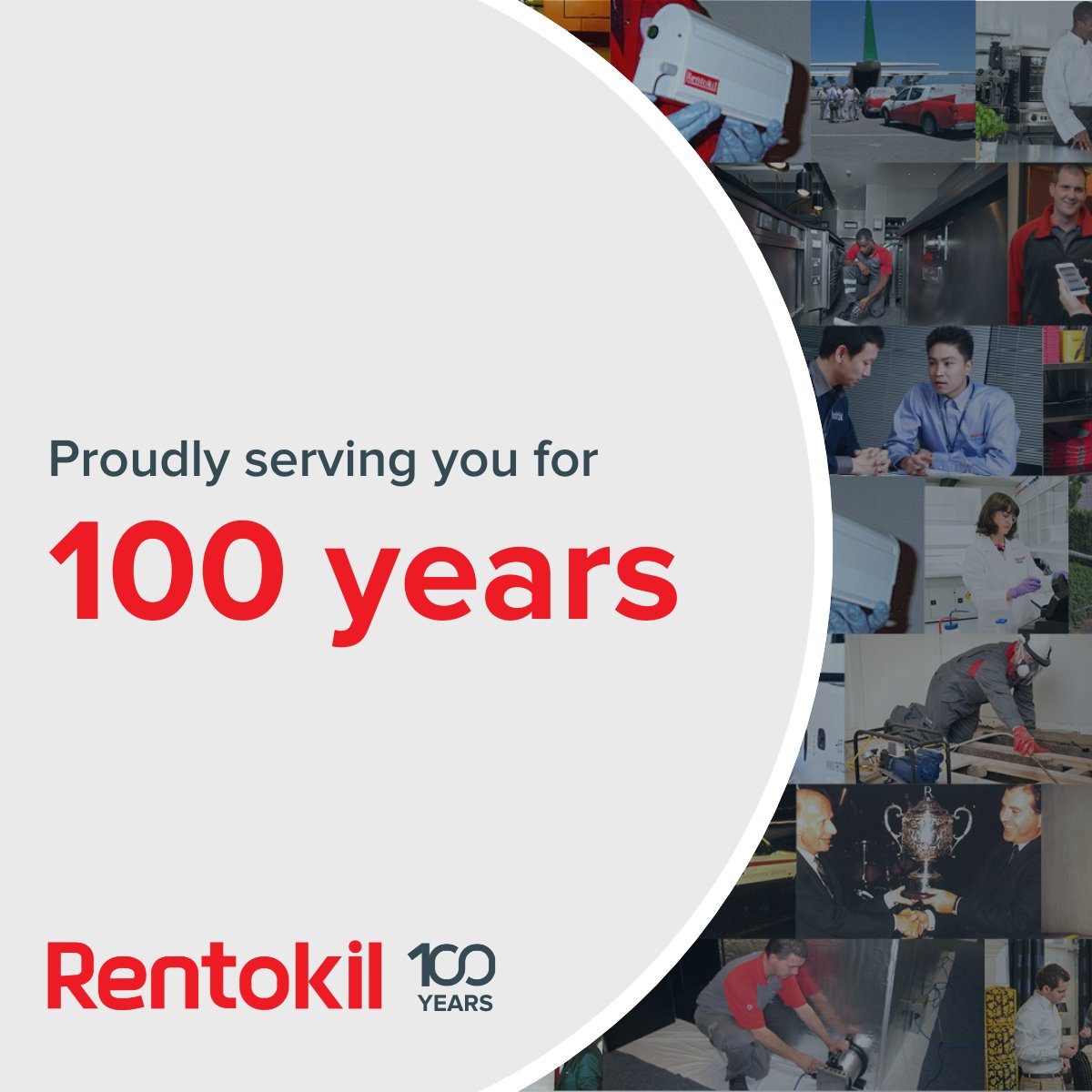 Since our humble beginnings 100 years ago, we've grown from a small operation with big ideas, to the biggest pest control company on the planet.  🌍
Here’s to the next century of keeping homes and businesses safe! ✨
#RICareers  #100YearsOfExcellence #Rentokil100 #GrowWithUs