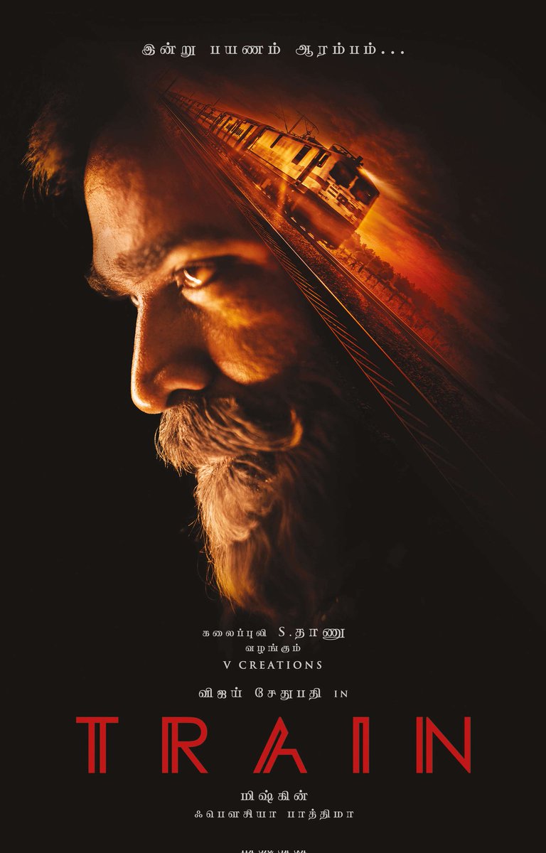 VSP_FansPage's tweet photo. @VijaySethuOffl Anna's next movie #Train Glimpse is Out now 💥💥

Link - https://t.co/CfmrxX42Rs

Directed by @DirectorMysskin 
Produced by @theVcreations

#HBDVijaySethupathi #VijaySethupathi https://t.co/RNR1bvJiTZ