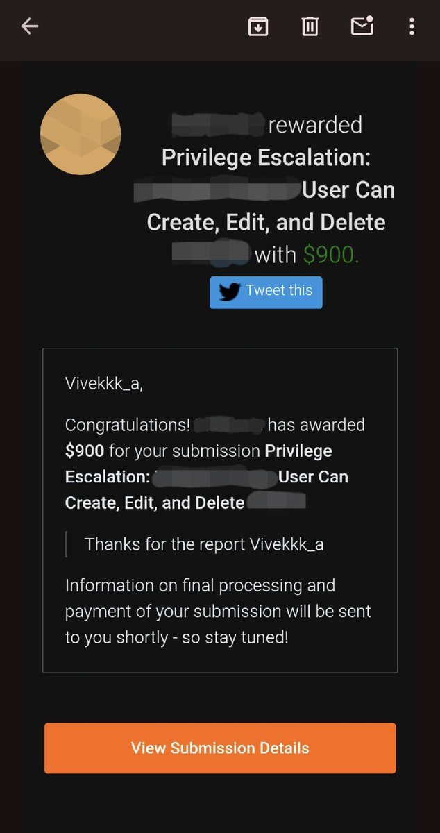 Bug : Privilege Escalation 🔥

collab with bro <a href="/Rohan_Lew/">Rohan_lew</a> 💪 <a href="/atif2816/">Atif Alam 🇮🇳</a>
.
.
.
.
#bugbounty #cybersecurity #infosec #hacking #CybersecurityNews #bugbountytips