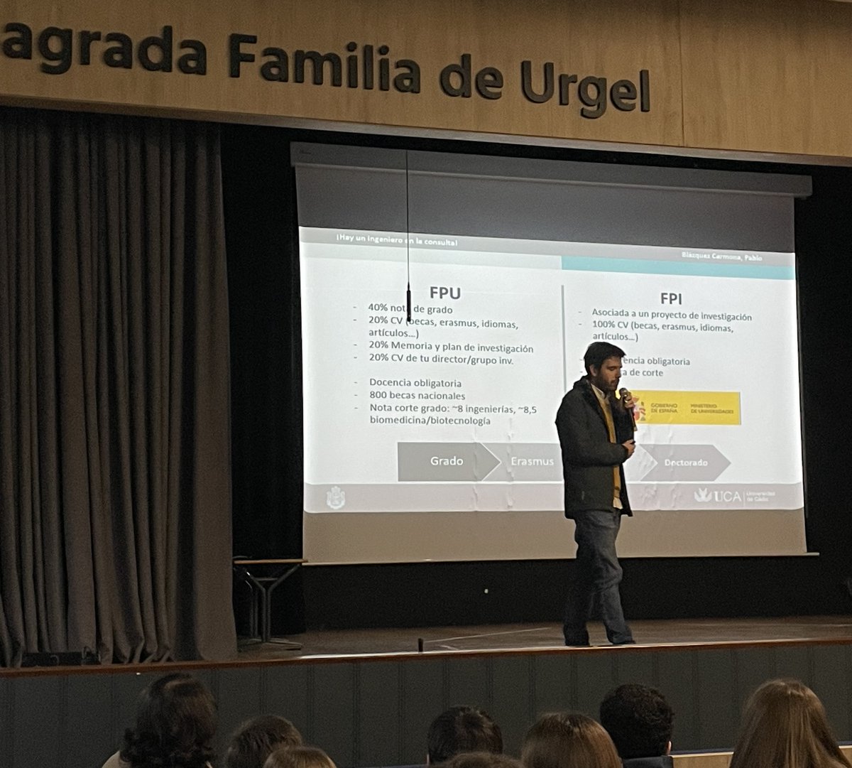 SAFAURSEVILLA's tweet image. Nuestro Exalumno Pablo Blázquez, ingeniero y profesor de la universidad, explica su experiencia de investigador en EEUU, aunó la tecnología y la sanidad @jlsanzalcalde @abcdesevilla @dtonervion @nervionaldia @unisevilla @ampasafaursevilla #INFANTIL #Bachillerato #ESO #PRIMARIA