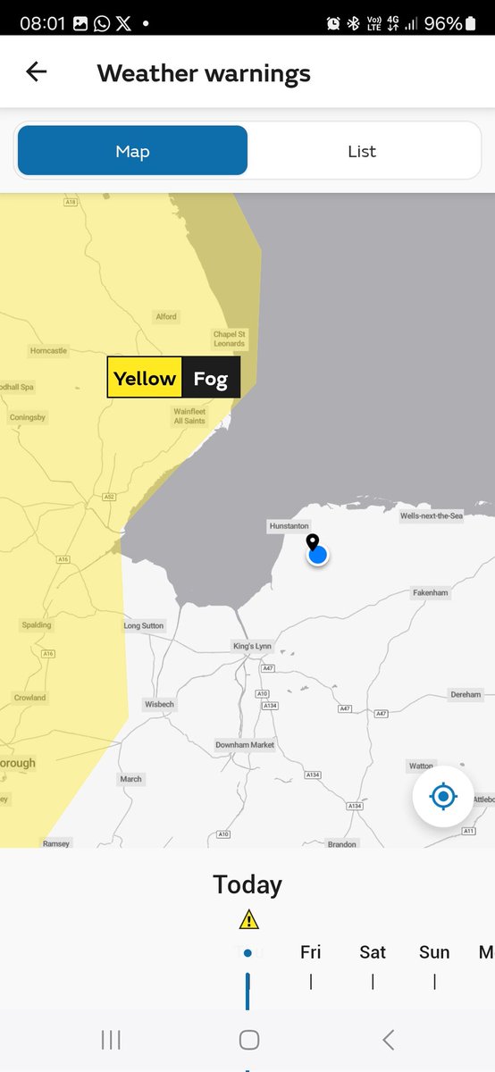 John_dewet's tweet photo. @metoffice  Might want to update fog/mist forcast 🙄 https://t.co/9upRvIigJ6