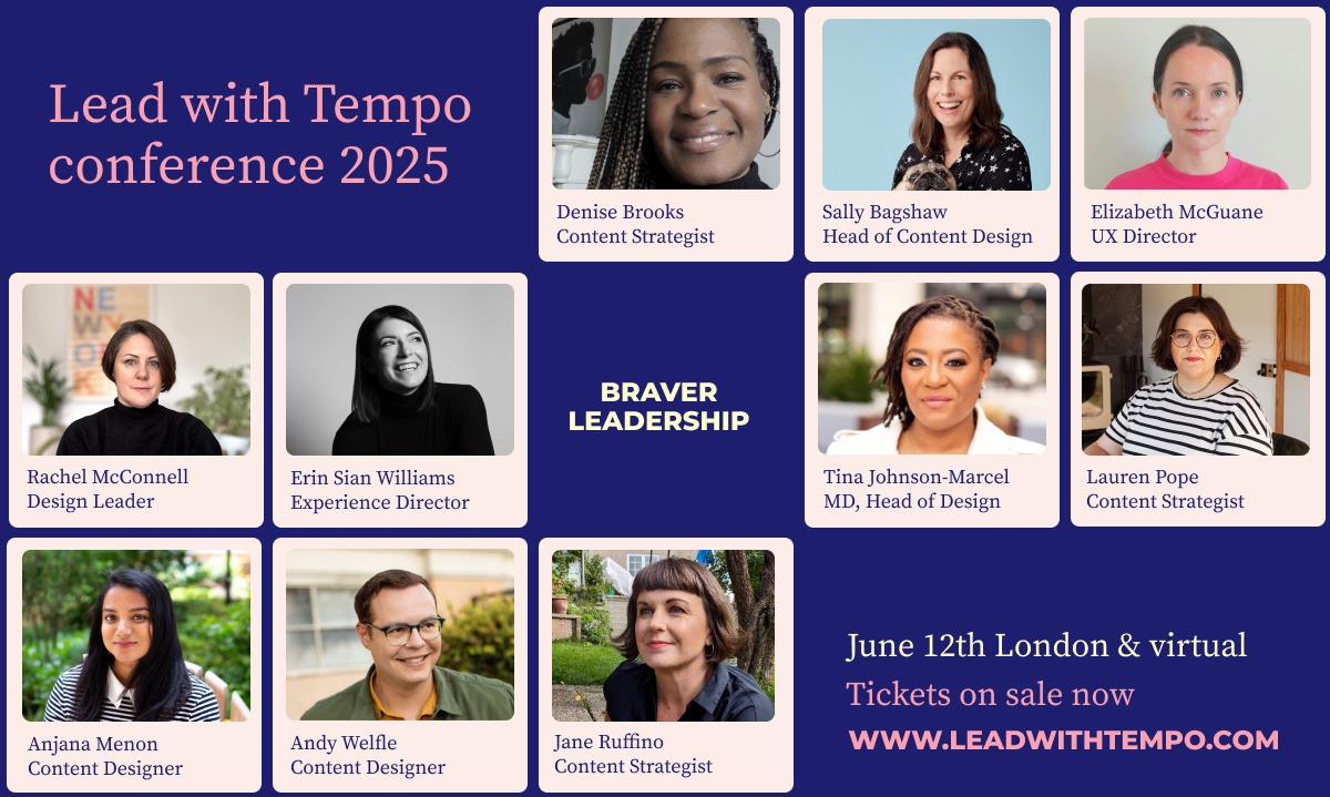 There’s just one more day to get 20% off your conference ticket with code JAN20. Make the most of this bargain! leadwithtempo.com