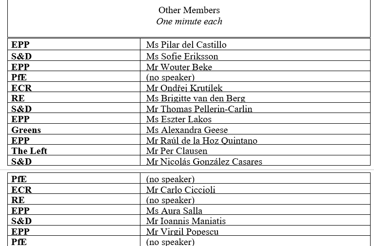 Today, EU Parliament talks about the future of our industry. 
This is vital for our citizens and our future. But the far-right group PfE (Orban-LePen) does not care about the our industry. So they did not bother sending speakers for their own speaking times.