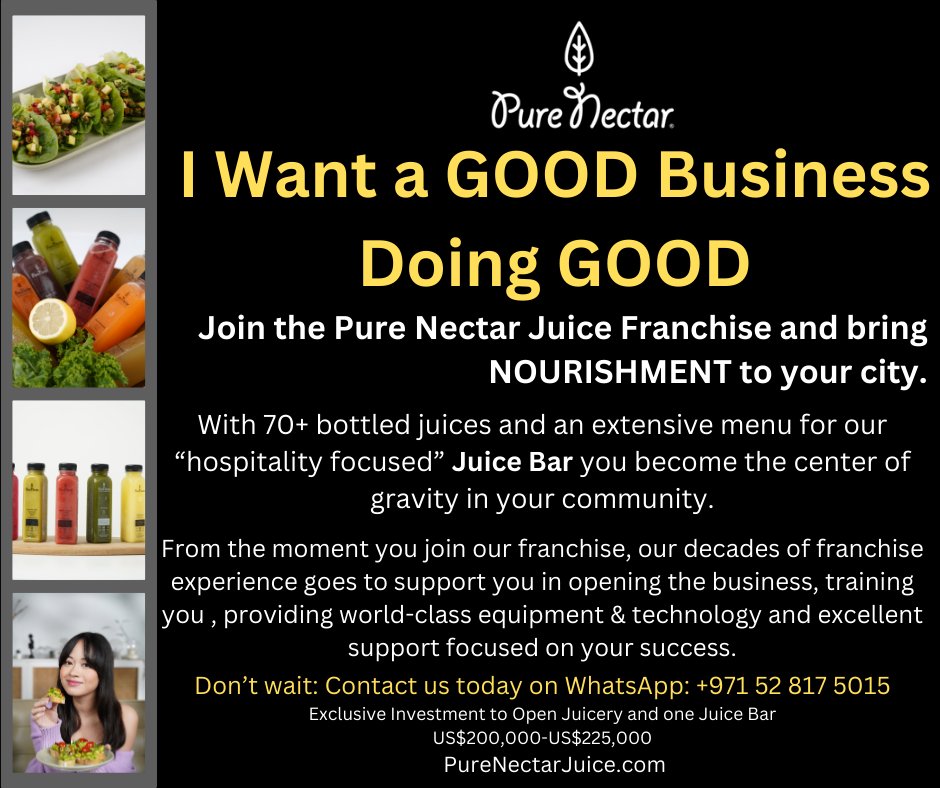 PureNectarJuice's tweet photo. Consider Pure nectar Juice... a GOOD Business Doing GOOD. #Nourishmentforahappieryou https://t.co/9BcDjmmizK