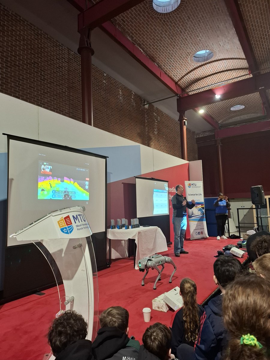 Róisín Ormond (Keane) (@ormondroisin) on Twitter photo Big thank you to Donal O Donovan <a href="/MTU_ie/">Munster Technological University</a> Lectuer for doing a demonstration of a robot dog! Fantastic way to showcase Robotics! Big thank you to Donal O Donovan <a href="/MTU_ie/">Munster Technological University</a> Lectuer for doing a demonstration of a robot dog! Fantastic way to showcase Robotics!