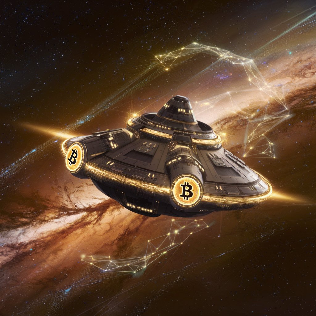 TheBitcoin__'s tweet photo. No matter the galaxy, #Bitcoin is always in orbit. https://t.co/5UHkLMF3ut