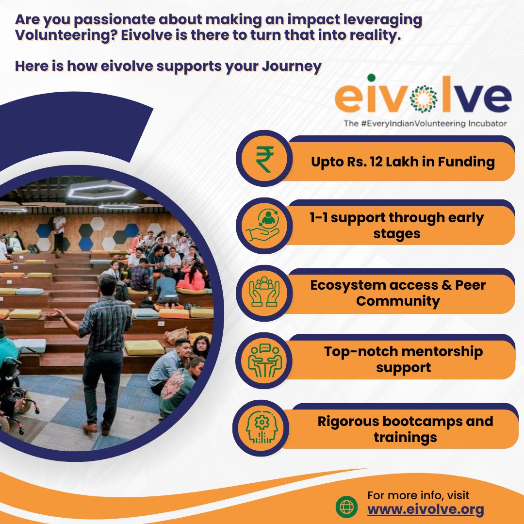 15 days to go till deadline!

Eivolve.org is inviting entrepreneurs who are building volunteering solutions!

Apply now if you haven't already: eivolve.org/apply

#Volunteering <a href="/eivolve/">eivolve</a>