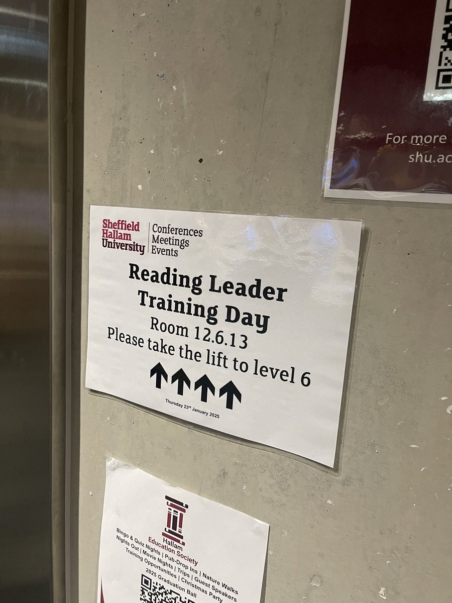 ELStrainingUK's tweet photo. We kicked off our Reading Leader training for 2025 in Sheffield today!

➡️Bumped to 1st on the train this morning 😍

➡️Signage clear and up for us on arrival - thank you @sheffhallamuni 

➡️Showing my kids how far away from London I was

➡️Great feedback! 

Roll on tomorrow! https://t.co/vGzjmofH7x