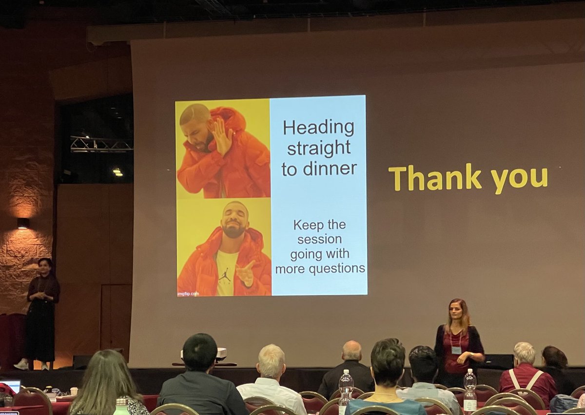 When you give the last talk of the conference! Nice touch Shraboni ⁦<a href="/ShraboniGhosh16/">Shraboni Ghosh</a>⁩