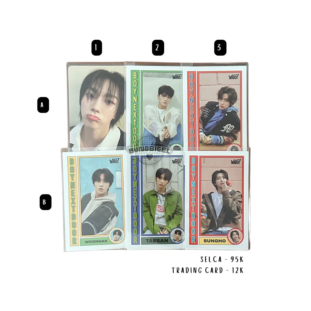 bundbigel's tweet photo. wts || want to sell

BOYNEXTDOOR Album Photocard
♡︎ 💰on pict
♡︎ opshare 
♡︎ retweet is appreciated ♡´･ᴗ･`♡ 
♡︎ dm for condi^^

✩ t: wts wtt wtb boynextdoor bnd jaehyun taesan leehan woonhak sungho riwoo ina https://t.co/Ly6ks0eHB5