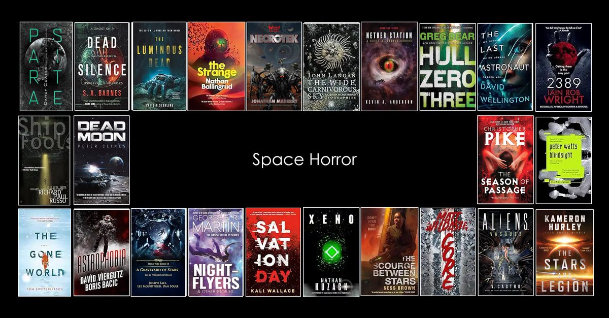 We may be headed to Mars soon, but what awaits us out there? 

Here's some space horror novels for your TBR:

Parasite - Darcy Coates <a href="/darcyauthor/">Darcy Coates</a> 
Dead Silence - S.A. Barnes <a href="/StaceyKade/">Stacey Kade/S.A. Barnes</a> 
The Luminous Dead- Caitlin Starling <a href="/see_starling/">Caitlin Starling</a> 
The Strange - Nathan Ballingrud