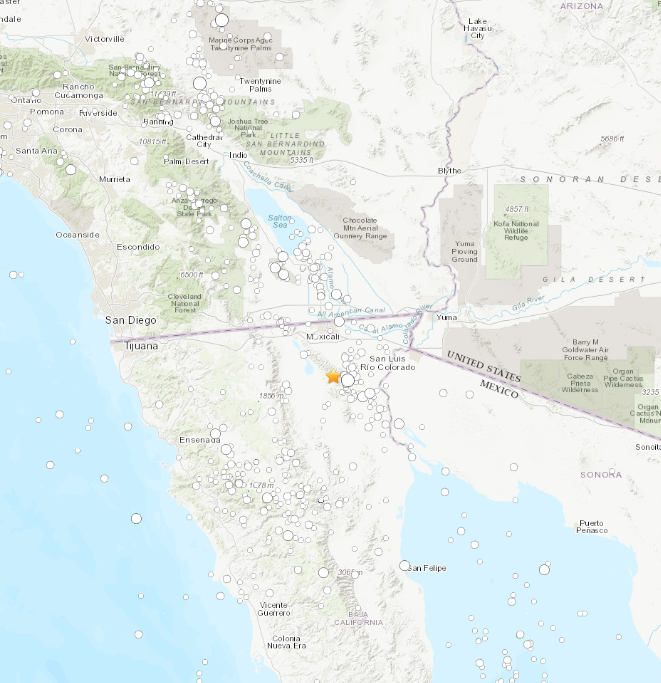 SkyAlertMx's tweet photo. Se registra #sismo al sur de #Mexicali, BC, con magnitud preliminar 4.2 de acuerdo al USGS.

¿Percibiste este sismo? https://t.co/7wEB2owXY0
