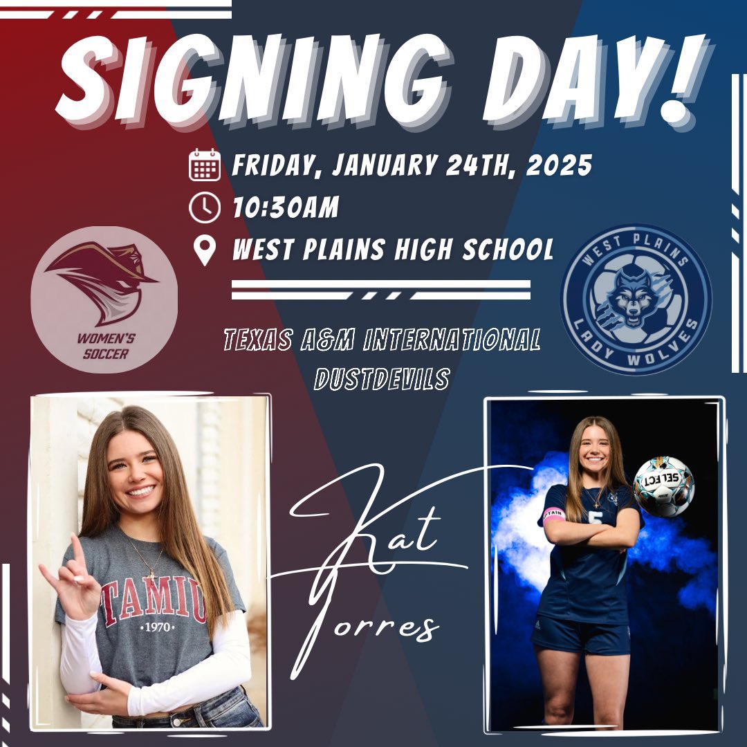 Don’t forget to join us tomorrow for Kat Torres’ signing!! 10:30am in the main stairwell of WPHS 🩵🐺🤍