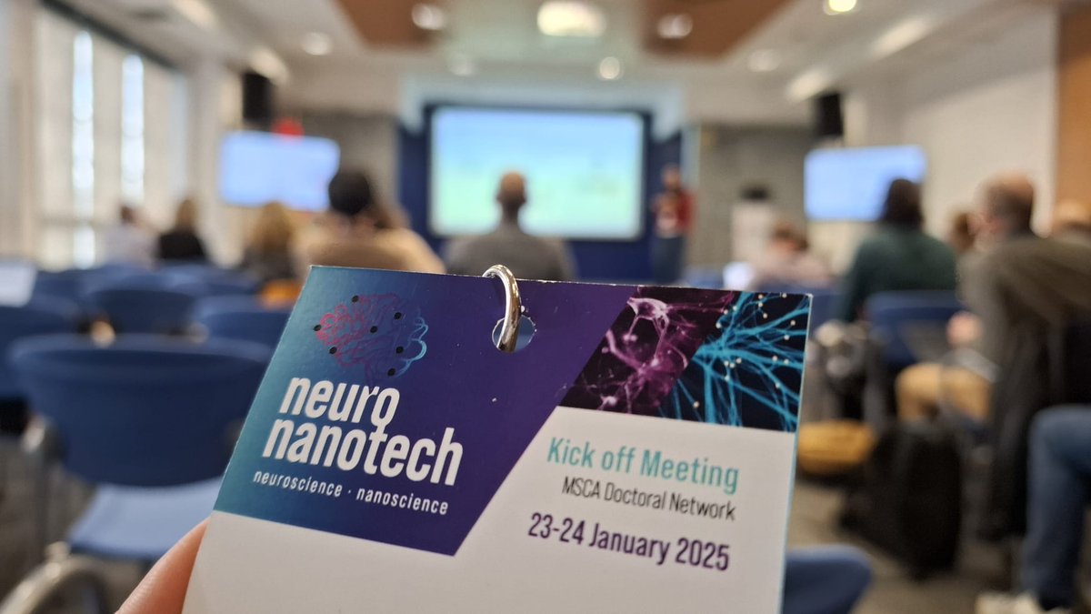 NeuroNanoTech has kicked-off! 

The first meeting of this @MSCActions Doctoral Network is taking place at @IMDEA_Nano institute. 10 partners and 15 participants working to advance the neurostimulation and sensing using nanotechnology.

🔜The call for #PhD positions will soon open