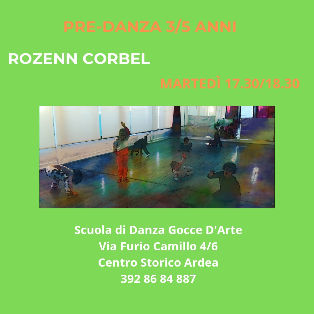 Bambini vi aspetto ogni Martedì pomeriggio dalle 17.30 alle 18.30 ad Ardea. Potete venire a fare una lezione di prova gratuita in qualsiasi momento dell'anno.
#Predanza #Danzacreativa #bambini #movimentoespressivo #movimentocreativo