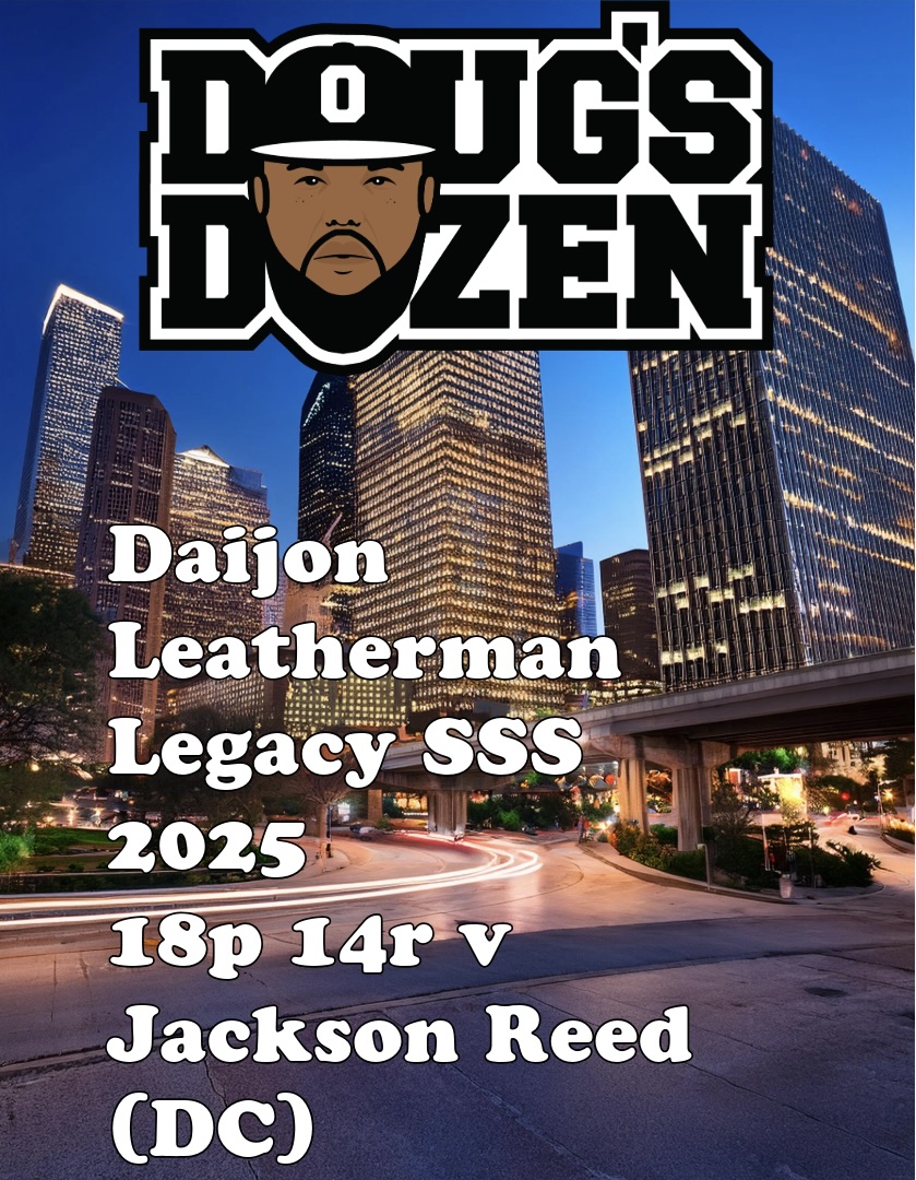 Doug Jones (@djones8301) on Twitter photo #DougsDozen
Jan. 13-18
Daijon Leatherman <a href="/DaijonLeatherm2/">Daijon Leatherman</a> 
Legacy SSS '25 #DougsDozen
Jan. 13-18
Daijon Leatherman <a href="/DaijonLeatherm2/">Daijon Leatherman</a> 
Legacy SSS '25