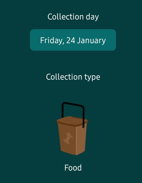 Some food caddys in Splott aren't being collected untill tomorrow. Due to high winds being  tonight, you might want to bring them back in and put them out early in the morning.