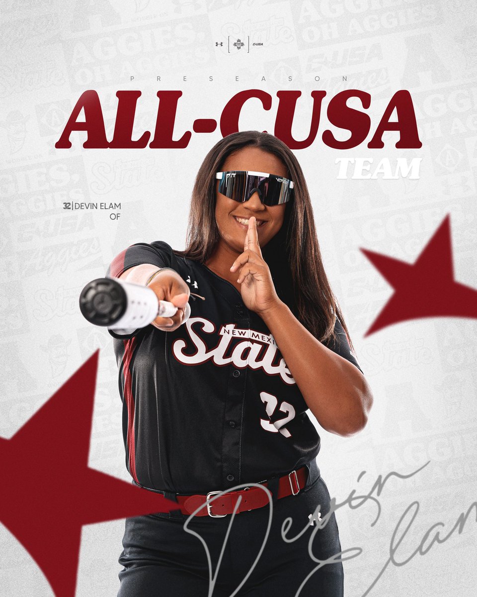 NM State Softball (@nmstatesoftball) on Twitter photo ππππ ππ₯π₯-ππππ ππ«ππ¬πππ¬π¨π§ ππππ¦: Devin Elam (OF) βοΈ
<a href="/devinelammm/">devπ«Άπ½</a> earns more hardware after being named to the First Team last year!
#AggieUp | #NoLimitsOnUs ππππ ππ₯π₯-ππππ ππ«ππ¬πππ¬π¨π§ ππππ¦: Devin Elam (OF) βοΈ
<a href="/devinelammm/">devπ«Άπ½</a> earns more hardware after being named to the First Team last year!
#AggieUp | #NoLimitsOnUs