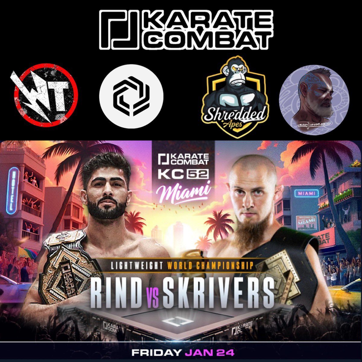 If you RETWEET this post below ⬇️/ show up tonight 9 hours from now…. You will have a chance at 

-20k <a href="/KarateCombat/">KARATE COMBAT</a> token

-another chance at 10k karate later in the show

-Hear us talk about the fight card for KC 52