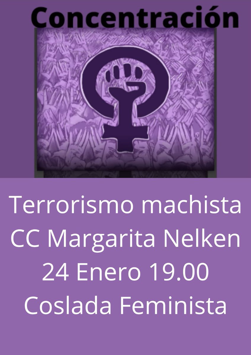 CosladaFeminist's tweet photo. Seguimos luchando para que este horror desaparezca de una vez por todas 
https://t.co/rPzNW4BOdB https://t.co/7mp4LjbYtN