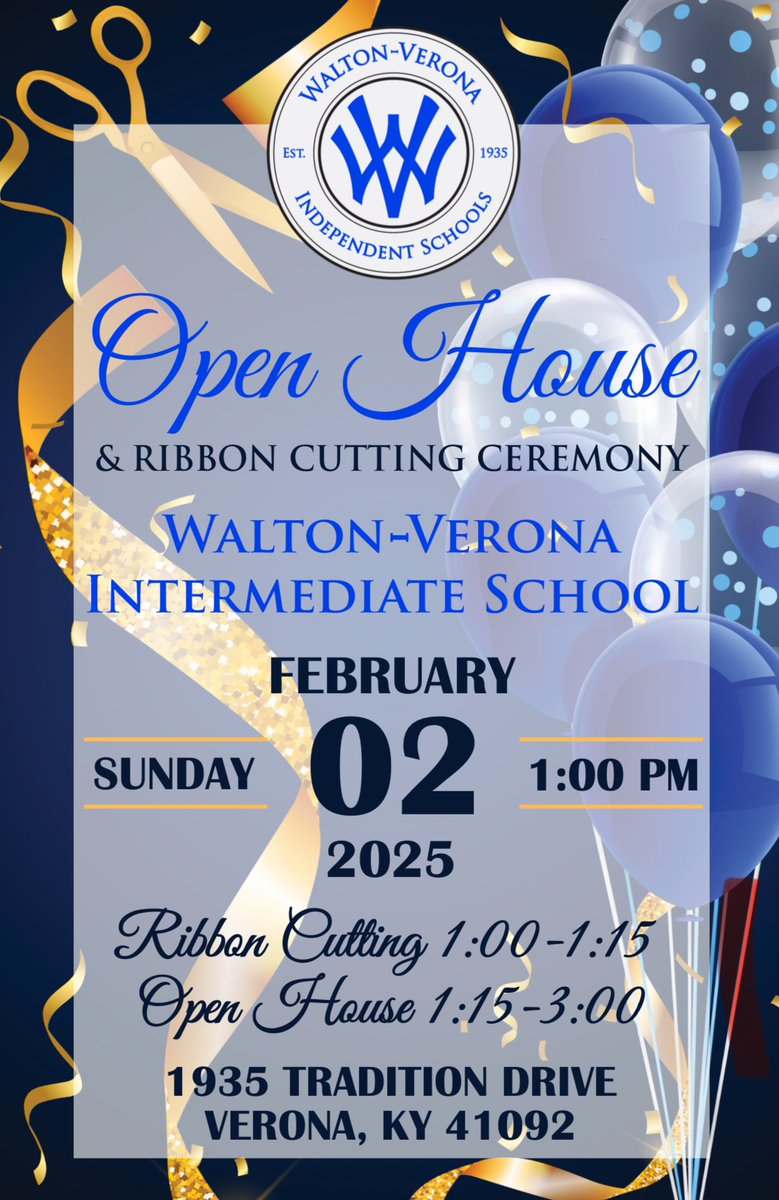 Mark your calendars! Join us February 2 to check out our new Intermediate school! We hope to see you there!
