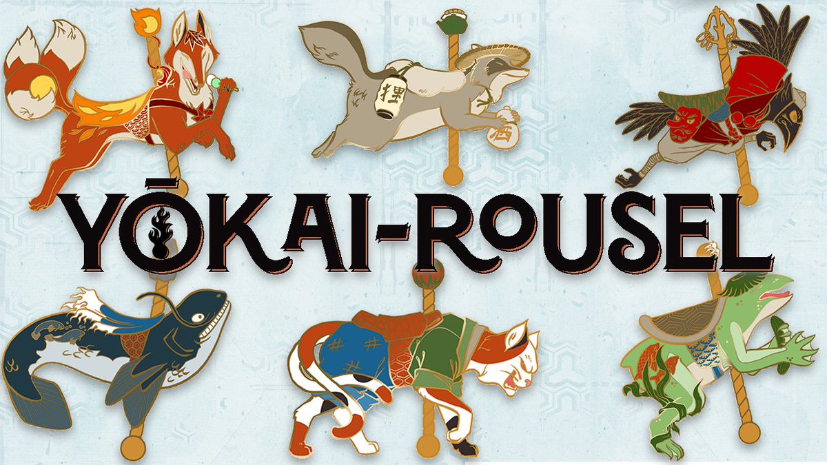 Laura_VAB's tweet photo. It's time! Our #Pintopia project has launched! 

https://t.co/QvImlqhX1E

#enamelpins #pincollector #yokai #japan #carousel https://t.co/CpTc5GPY8S