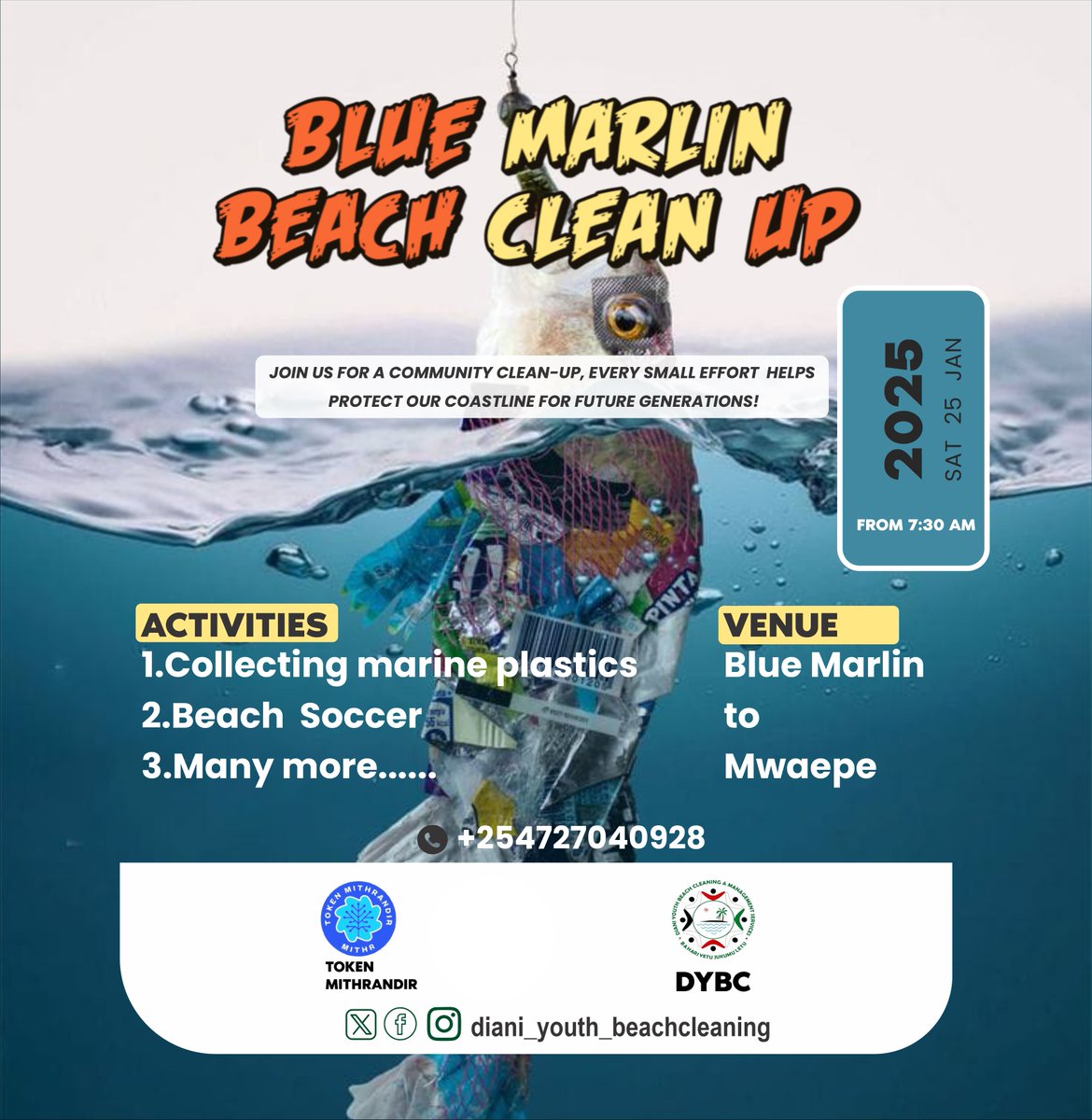 acciontoken's tweet photo. This Saturday, January 25, the Diani Beach communities come together to clean the sea.
https://t.co/VlmpQn5UHy
#mithr #DYBC #BEACH #OCEAN #soccer #token #tokenmithr #cardano #cardanomithr @dianiyouthbeach #oceanresearch #Kenya #TokenSale #TOKEN2049 https://t.co/siE9InwrKX