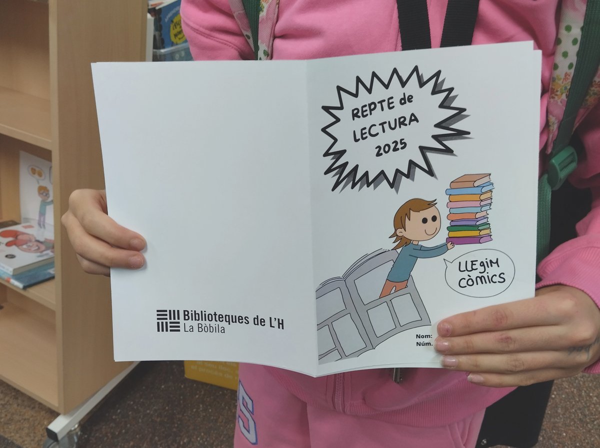 BibliotequesLH's tweet photo. Ja esteu al cas que a diverses biblioteques de L'Hospitalet estem fent un repte de lectura de còmics? Algunes usuàries ja s'han posat les piles i l'han enllestit! 
Enhorabona, M.! #BibLaBòbila https://t.co/Xg7JIp3S5m