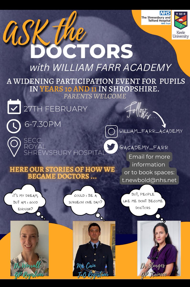 Pamela A.K S π (@pamelaameliak) on Twitter photo Another #wideningparticipation event for Shropshire students with <a href="/ShropWillFarr/">William Farr</a> <a href="/Academy_Farr/">William Farr Academy</a> by our resident doctors. #WP #medicine Another #wideningparticipation event for Shropshire students with <a href="/ShropWillFarr/">William Farr</a> <a href="/Academy_Farr/">William Farr Academy</a> by our resident doctors. #WP #medicine