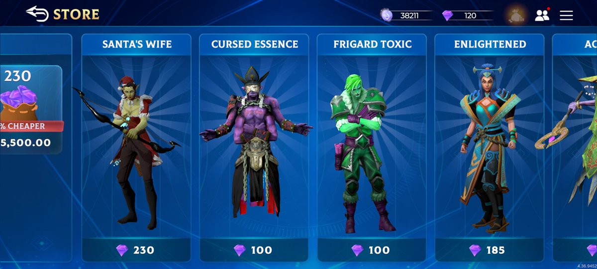 Dabban01's tweet photo. Got 120 gems💎, and I'm wondering if I should go for the Amun or Frigard skin 🤔.
$MCRT #Play2Earn #Amun #Frigard
@MagicCraftGame https://t.co/JJPdhRSRig