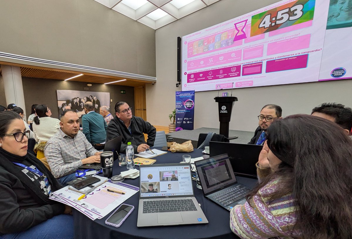 Diseñando proyectos para la colaboración Internacional en #EducacionyCienciaAbierta en la #EstanciaUNESCO2025  #MovimientoEducativoAbierto en <a href="/TecdeMonterrey/">Tecnológico de Monterrey</a>