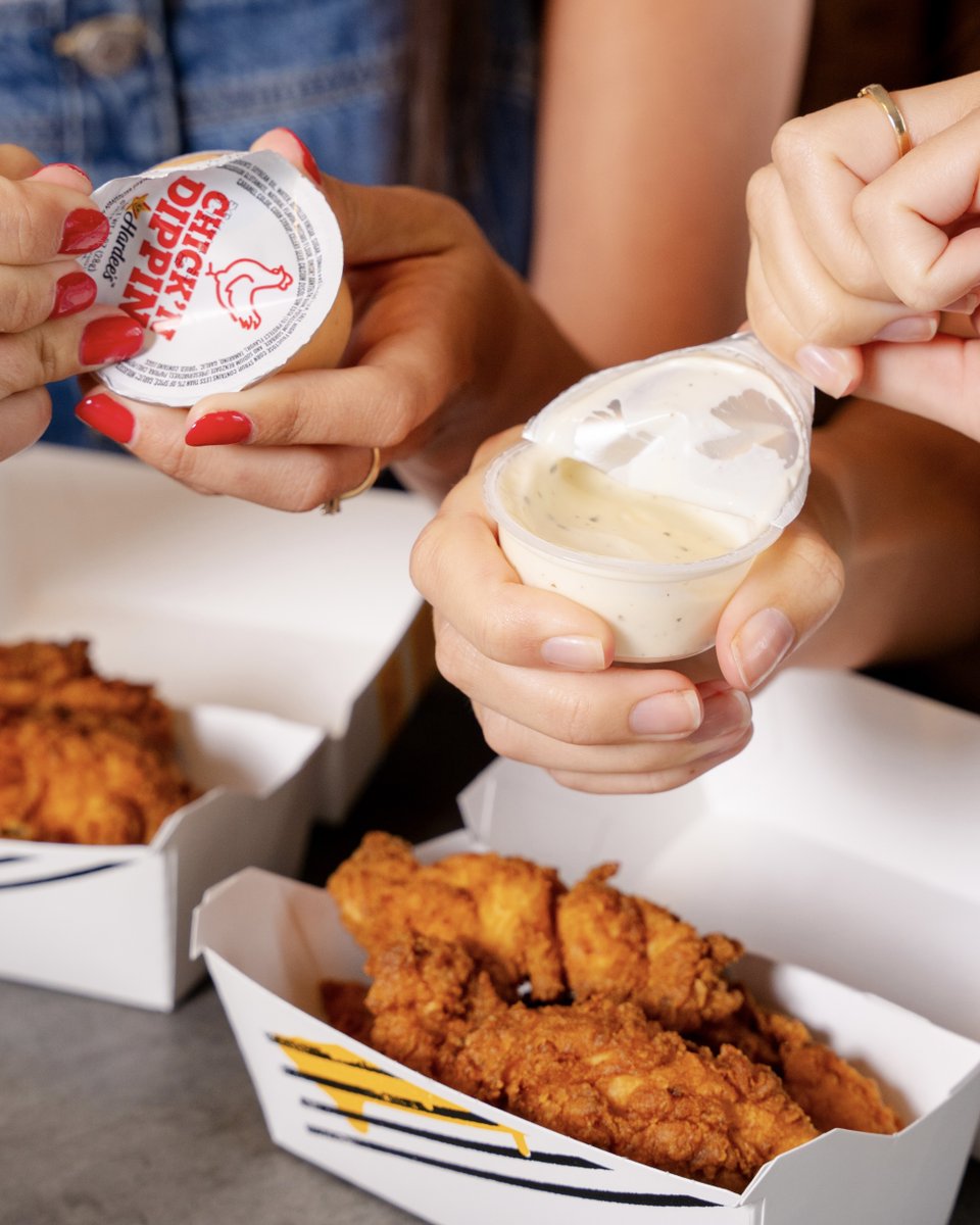 Hardees's tweet photo. What sauce are you choosing with Hand-Breaded Chicken 😉 https://t.co/l2pS7RXJr8