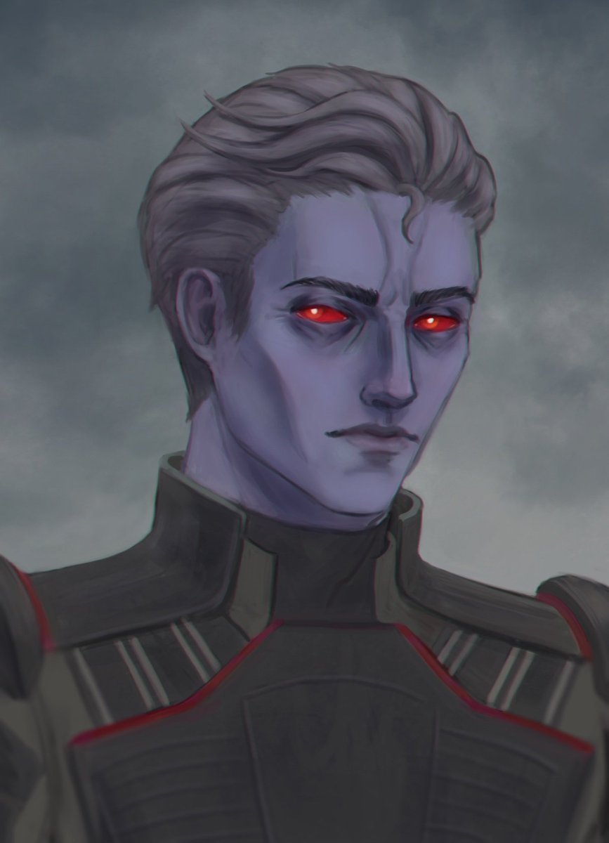 ArtMairon's tweet photo. Decided to make a new portrait of my imperial agent Clarr'ah'nirdi or simply Rahn ~
#swtor #chiss #imperialagent https://t.co/U6yEfdeSMu
