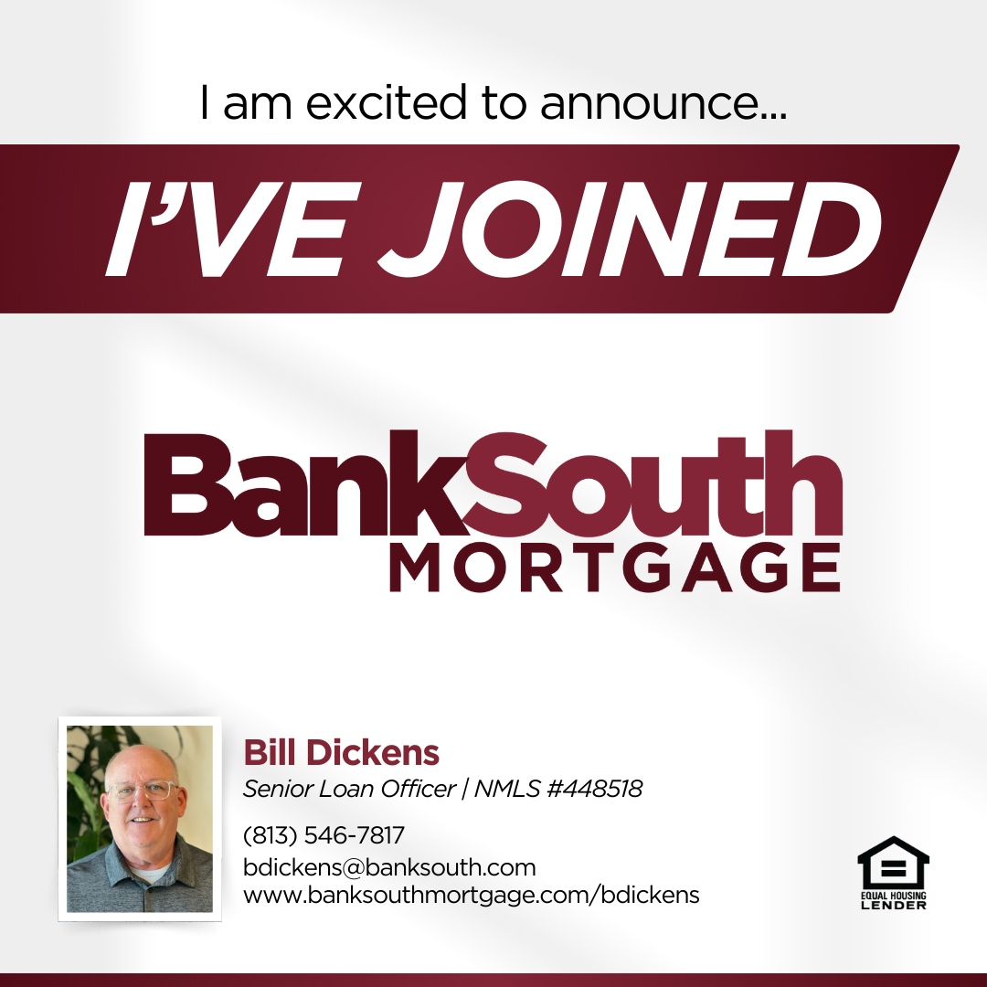 dickensfla's tweet photo. Thrilled to join @banksouthmtg as a Sr. Loan Officer! 🏡 Grateful for my clients &amp; partners’ support. Excited to deliver top-notch service with one of the Southeast’s best mortgage companies. #BankSouthMortgage #YourLocalLender #MortgageLender https://t.co/403xJ5WNMk