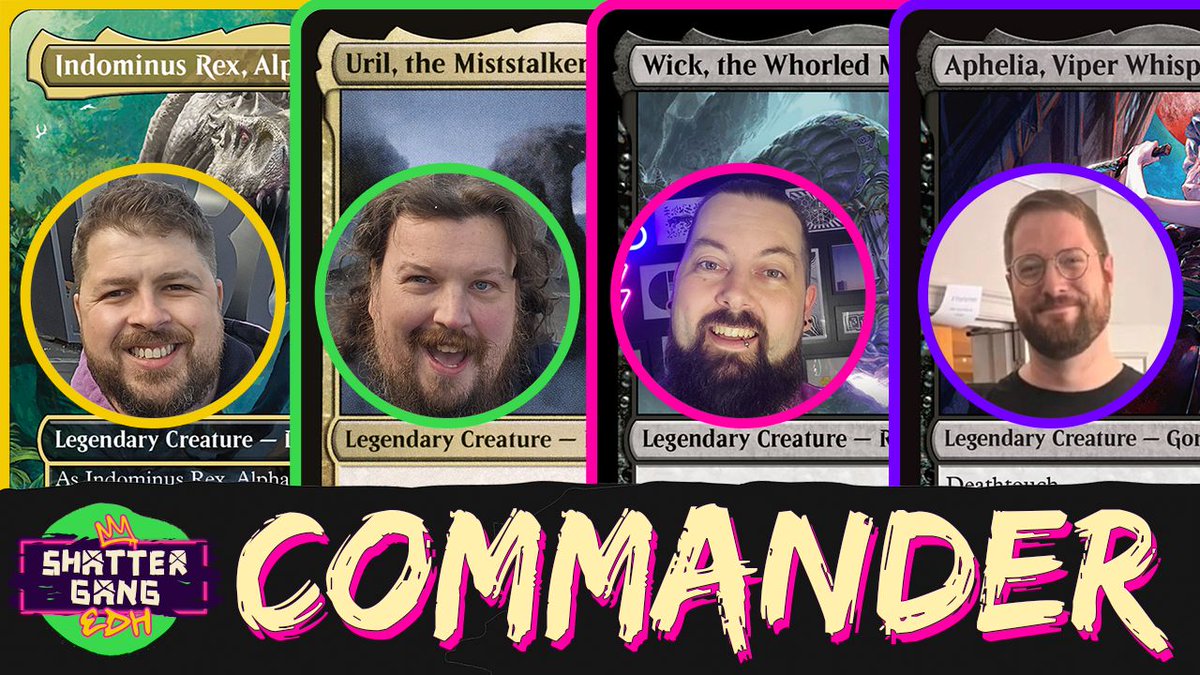 TheShattergang's tweet photo. WE'RE LIVE! Come hangout while we sling spells with @thedominatormtg  

- YT https://t.co/8TEAFTClJV 
- Twitch https://t.co/ACuJIEjRJt https://t.co/isZC215J1h